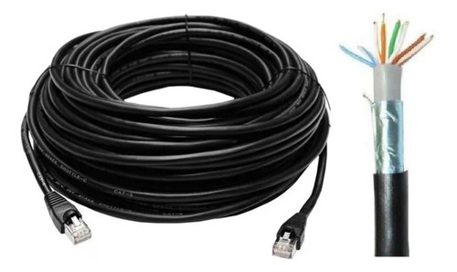 40mts Armado  Cable Ftp Glc  Exterior 100% Cobre Blindado