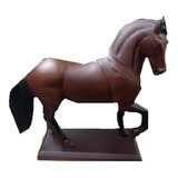 Escultura Caballo Tallada Mano Madera  Cedro + Envio Gratis