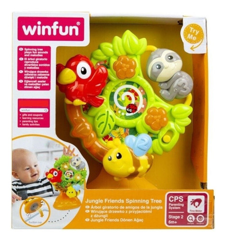 Arbol De La Jungla Giratorio Con Luz Y Sonido Winfun Cod 076