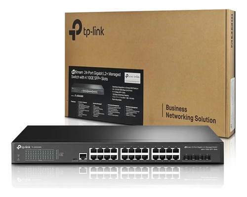 Switch Gerenciável Tp-link Tl-sg3428x 24-port + 4 Sfp+ 10ge