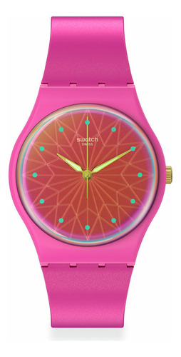 Reloj Swatch Fantastic Fuchsia De Silicona So28p110