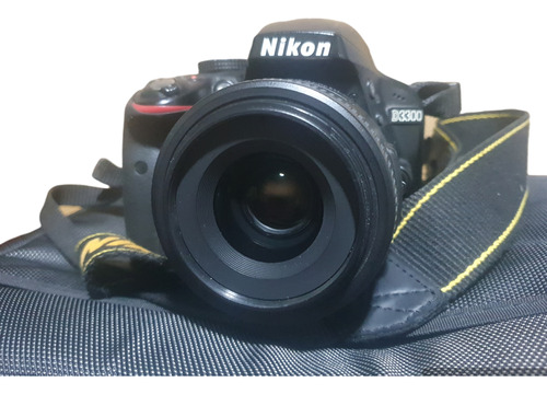 Camara Nikon D3300 + Lente Nikon 35mm 1.8 Af-s Estuche Caja