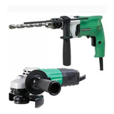 Combo Hitachi Metabo Hpt - Taladro Dv16vss + Pulidora G12ss2