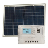 Pack Panel Fotovoltaico 50w + Regulador Solar Enertik Cuotas