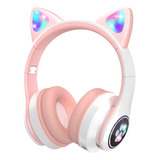 Vuykoo Auriculares Niños Con Led Up, Cat Ear Bluetooth 94db