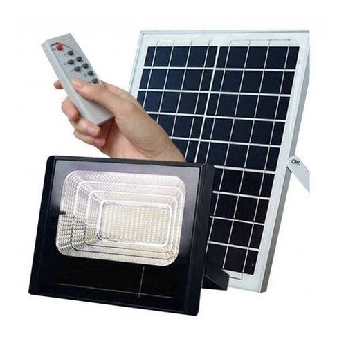 Kit 5 Refletor Holofote Ultra Led Solar 50w Placa Completo