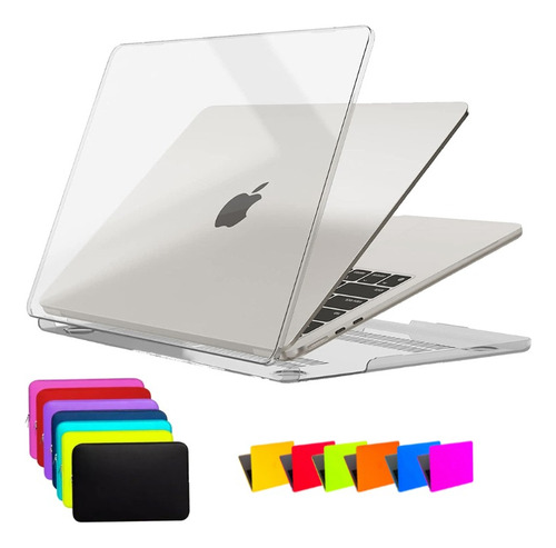 Kit Capa Case Macbook Air 13 M2 M3 A2681 A3113 + Neoprene Nf