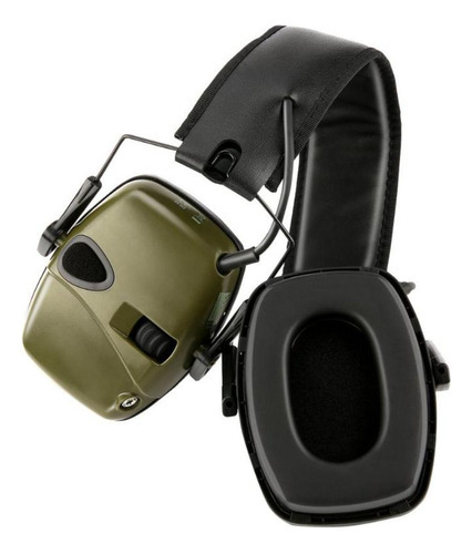 Abafador Auricular Eletrônico Protetor De Tiro Esportivo Cor Verde Militar