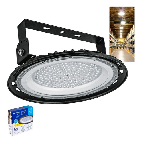 Lampara Led Techo Bodega Almacen Industrial 100w 46792