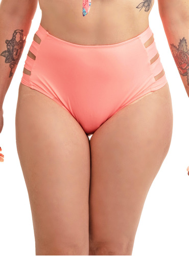 Parte De Abajo Bikini Tiro Alto Cut Out Colores