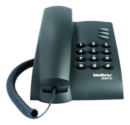 Telefone Residencial Intelbras Pleno 100ms Preto