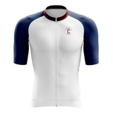 Jersey Camiseta Ciclismo Linea Pro Blanco Mangas Azules Mtb 