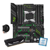 Kit Gamer Placa Mãe Machinist Mr9 Green Xeon E5 2690 V4 128g