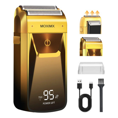 Moximx Máquina Para Cortar Cabello Rasuradora Eléctrica Barba Afeitadora Hombre Cortadora Pelo, Maquinilla De Afeitar Portátil Para Hombres 2 En 1, Pantalla Led, Recargable, Para Viajes Y Hogar | MercadoLibre