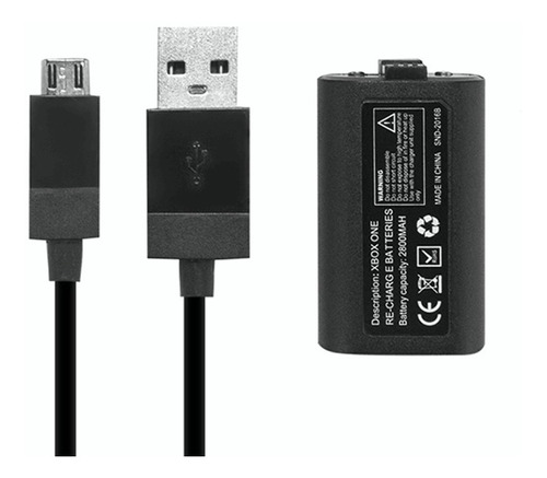 Batería Pila Recargable Cable 2m Carga Y Juega Para Xbox One