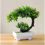 Arbol Bonsai Artificial Media Luna Decoración Ornamentos