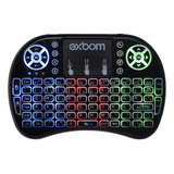 Mini Teclado Wireless Bluetooth Touchpad Sem Fio Iluminado