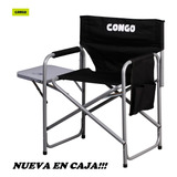 Silla De Director Camping Plegable Con Mesa Lateral En Caja