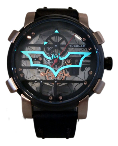 Reloj De Pulsera Batman Dc Comics Fondo Cristal Casual