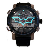 Reloj De Pulsera Batman Dc Comics Fondo Cristal Casual