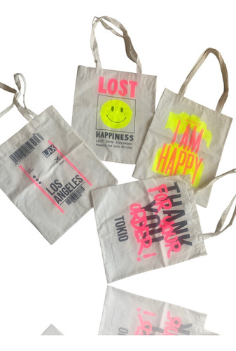 Tote Bags Reutilizable De Lienzo Estampado