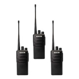 3 Radios Uhf Pro1000 16 Canales Compatible Motorola Kenwood