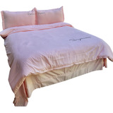 Duvet Sampson Bordado Palo De Rosa Queen