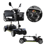 Cadeira Motorizada Eletrica Scooter Dobrável 136kg Cor Preto