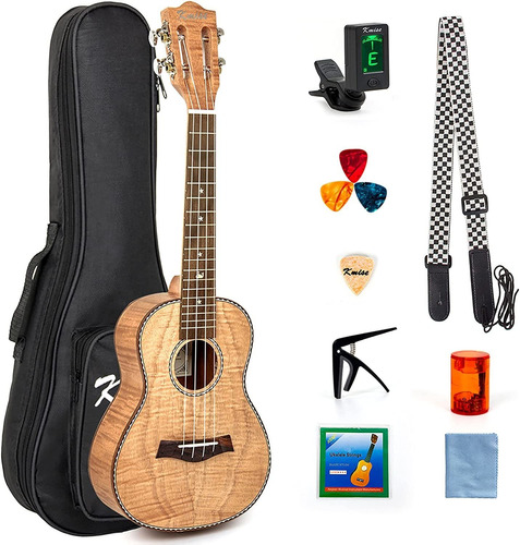 Kit De Ukelele Clásico Tenor De 26 Pulgadas Tiger Flam...