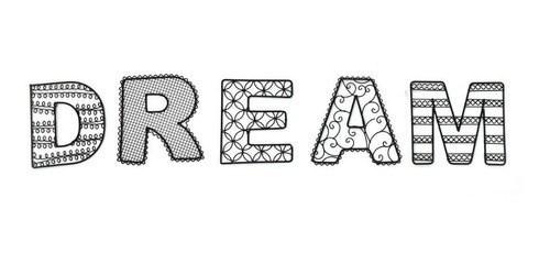 Letras Decorativas Dream Para Pared