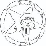 Calco Jeep Punisher Mascara De Gas X2