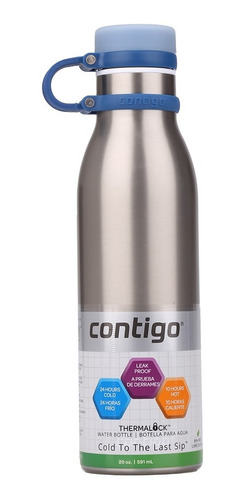 Botella Contigo Matterhorn Acero Inoxidable 591ml Gris