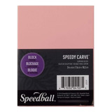 Goma De Grabado Linoleo Timbres Speedball 7.6x10.2 Cms Color Del Exterior Rosado