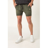 Bermuda Techa Verde Militar Hombre