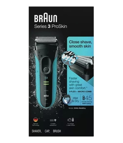 Braun Series 3 Afeitadora Eléctrica Para Hombres Recargable 