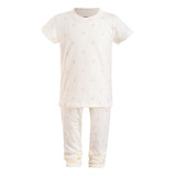 Conjunto Pijama Para Niña Bebe Con Estampado Puntos Rosas 