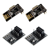 2 Placa Alimentação 5v + 2 Módulo Nrf24l01 Para Arduino +