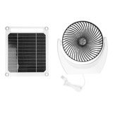 Ventilador Eléctrico Solar 6w Recargador Multifuncional