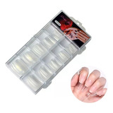 Tips Para Soft Gel Transparente Coffin Ultra Fino X100