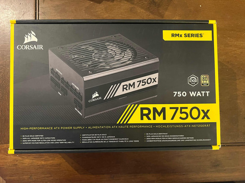 Fuente Modular Corsair Rm750x 80 Plus Gold 750w