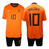 Jersey Y Short Kit Nike Holanda 2010 Sneijder Súper-soccer L