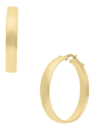 Arracadas Bizzarro Oro Amarillo Redonda Plana 14k-or40625y