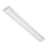 2x Luminária Linear Tubular Slim Led 36w 120cm Sobrepor