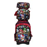 Mochila Primaria Super Mario Con Llantas O Ruedas