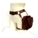 Cinturón Medieval, Bolso De Cuero Steampunk Para Mujer