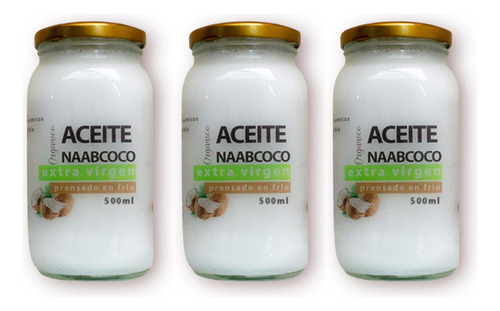 Aceite De Coco 3un De 500ml - mL a $95