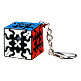 Yealvin Llavero 3x3 Gear Cube, Mini 3x3 Llavero Gear Cube Tw