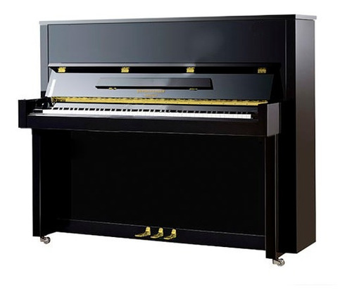 Piano Acústico Vertical Strohmenger London C/ Banqueta Preto