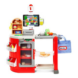 Mini Supermercado Little Tikes Checkout Toy Modelo 646713 Color Rojo / Blanco