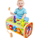 Montessori Toys, Juguetes De Madera Con Banco Para Niños Peq